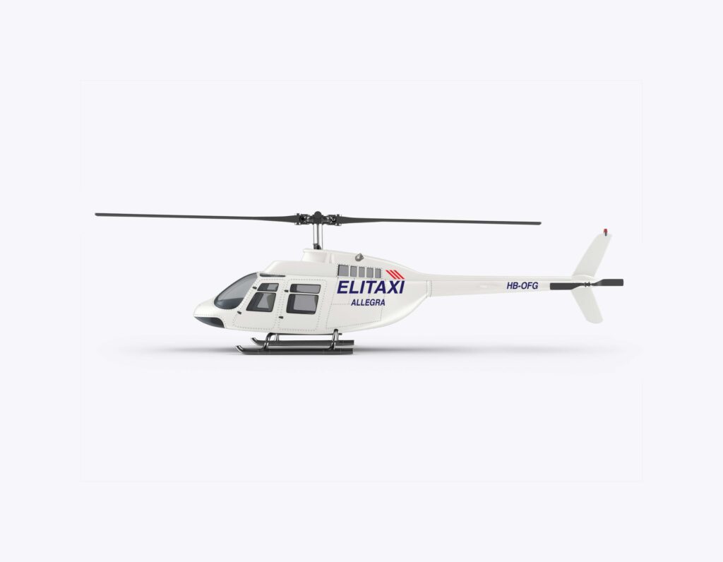 ELITAXI Allegra Helikopter Branding · Aviation Markenidentität · 78 di-signs
