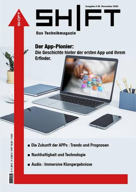 SHIFT Technikmagazin – Editorial Magazin-Cover Design